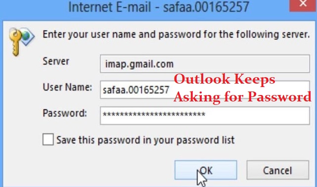 outlook for mac keeps forgetting my password